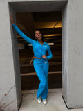 Mavi Velour Pants Set